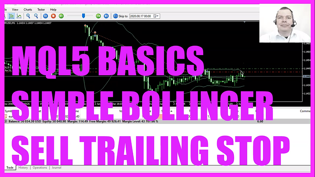 MQL5 TUTORIAL – HOW TO CREATE THE BOLLINGER BANDS SELL TRAILING STOP