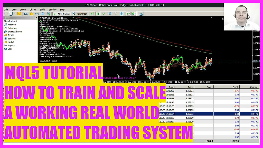 MQL5 TUTORIAL – HOW TO TRAIN AND SCALE A WORKING REAL WORLD TRADING SYSTEM