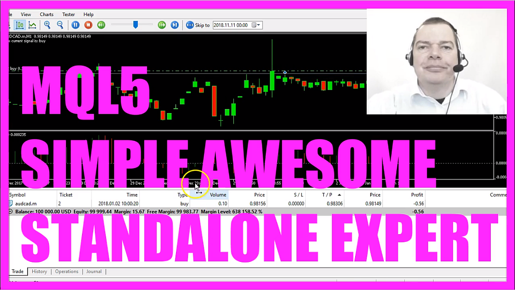 MQL5 TUTORIAL – SIMPLE AWESOME STANDALONE EXPERT ADVISOR