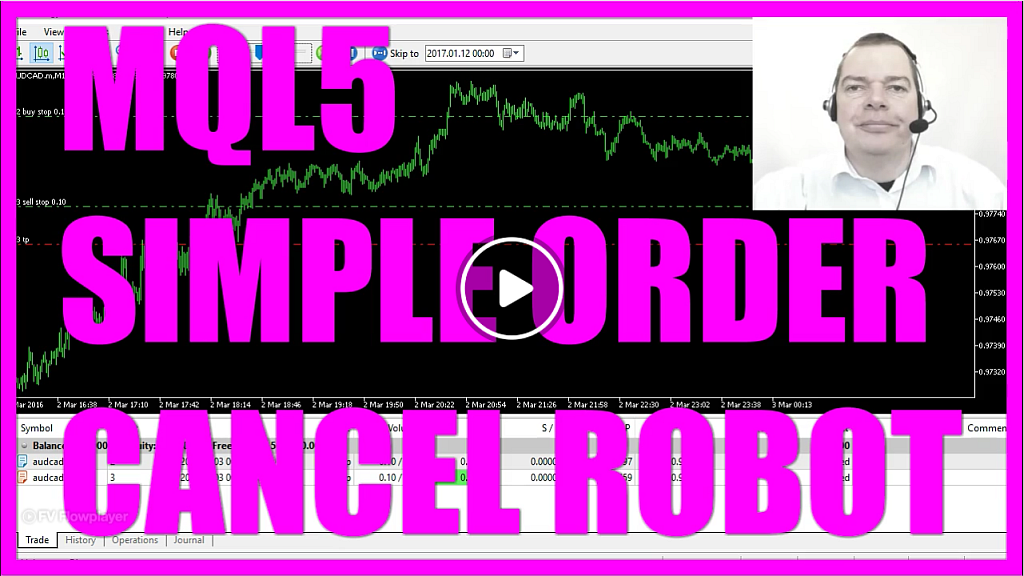 MQL5 Tutorial – Simple Order Cancel Order EA